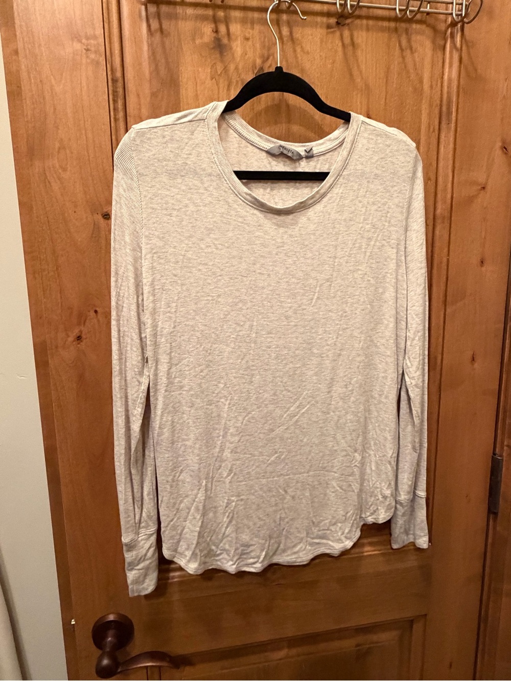 Athleta Long-Sleeve Crewneck Top - Light Cream